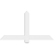 Ekena Millwork Eugene Architectural Grade PVC Gable Bracket, 48"W x 26"H x 2"D x 4"F, 13/12 Pitch GBP048X26X0204EUG00 - alternate 2